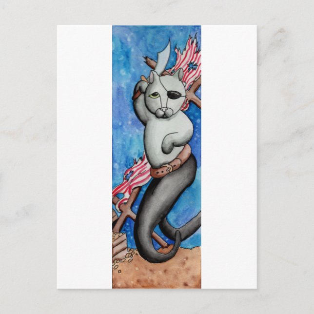 Pirate MerCat Postcard (Front)