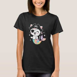 Pirate Mermaid Cat Cats Lover Kitten Pet Owner Men T-Shirt