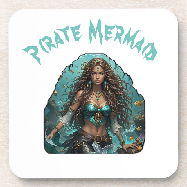 Pirate Mermaid Lady Thunder_Cove Coaster (Front)