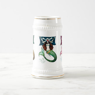 Pirate Mermaid Tankard/Stein ~ by Kat Walker Beer Stein