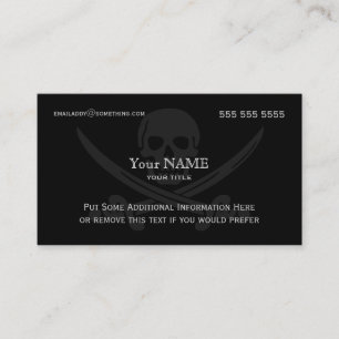 Pirate Modern Business Card