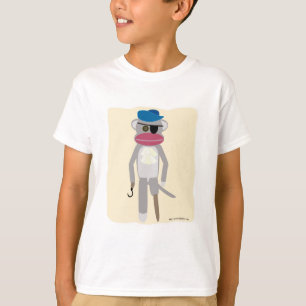 Pirate Monkey Fun Sockmonkey Cartoon Character T-Shirt