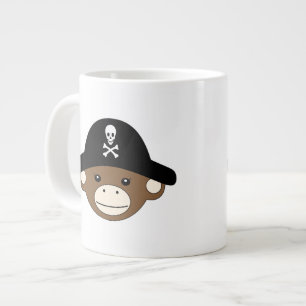 Pirate Monkey Large Coffee Mug