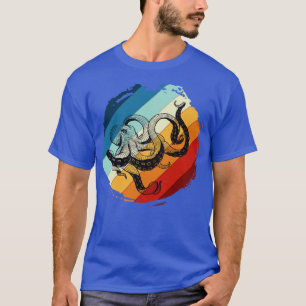 Pirate Monster Sea Animal Retro Kraken Octopus T-Shirt