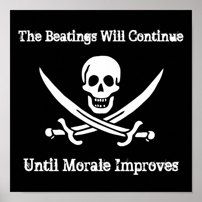 Pirate Morale Booster Poster (Front)