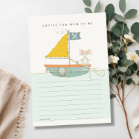 Pirate Mouse Sailboat Advice For Mum Baby Shower