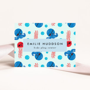 Pirate Octopus, Pirate Jellyfish, Activity Centre Business Card