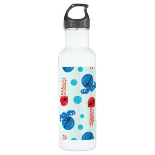 Pirate Octopus, Pirate Jellyfish, Sea Animals 710 Ml Water Bottle