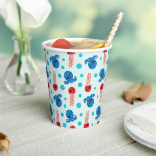 Pirate Octopus, Pirate Jellyfish, Sea Animals Paper Cups