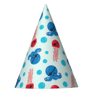 Pirate Octopus, Pirate Jellyfish, Sea Animals Party Hat
