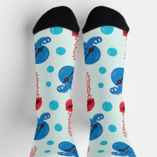 Pirate Octopus, Pirate Jellyfish, Sea Animals Socks