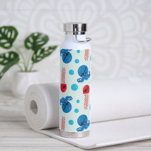 Pirate Octopus, Pirate Jellyfish, Sea Animals Water Bottle