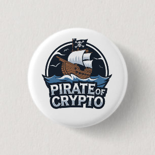 Pirate of Crypto 3 Cm Round Badge