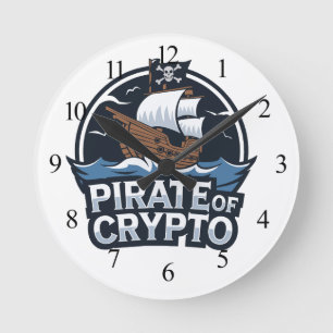 Pirate of Crypto Round Clock