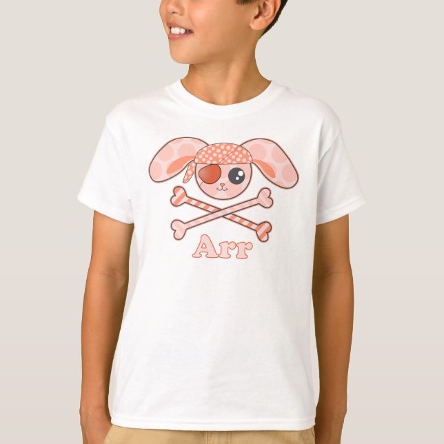 Pirate Orange Bunny Arr T-Shirt (Front)