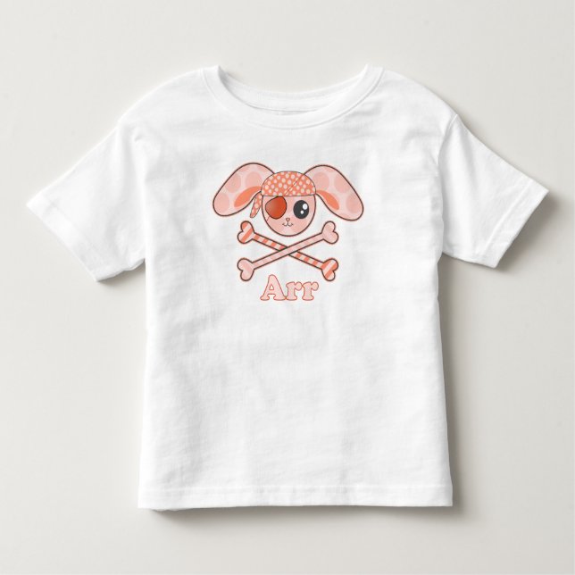 Pirate Orange Bunny Arr Toddler T-Shirt (Front)
