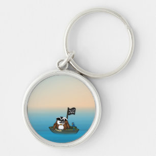 pirate owl - fashion accessories key ring