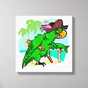 Pirate Parrot Canvas Print