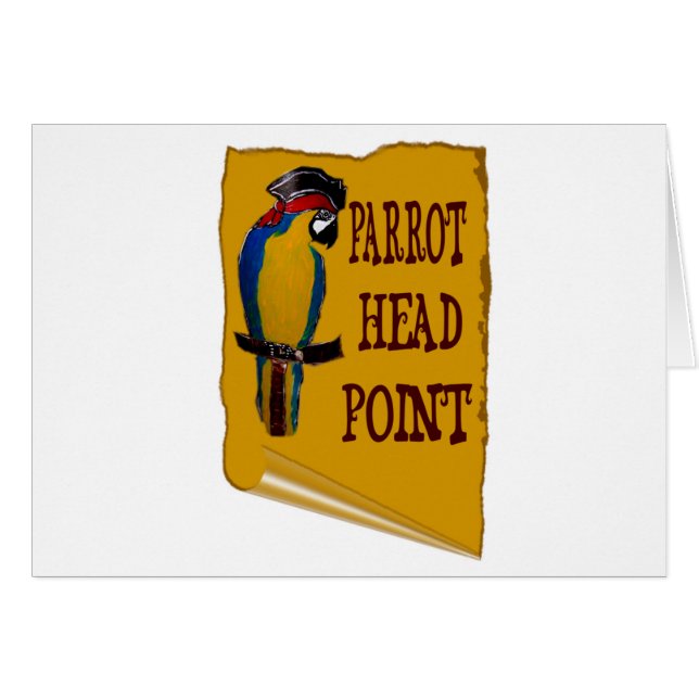 Pirate Parrot Head (Front Horizontal)