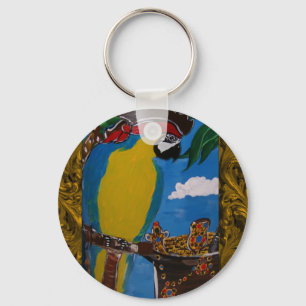 Pirate Parrot Key Ring