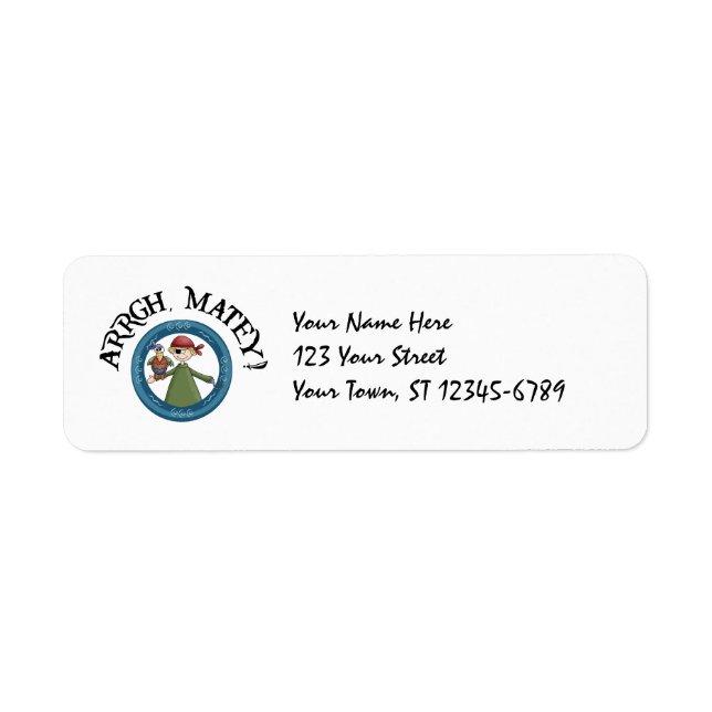 Pirate Parrot Label (Front)