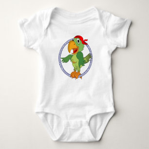Pirate Parrot Nautical Print Baby Bodysuit