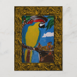Pirate Parrot Postcard
