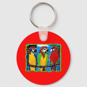 PIRATE PARROTS KEY RING