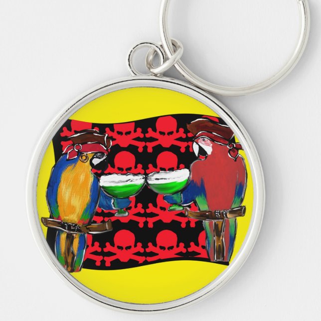 PIRATE PARROTS KEY RING (Front)