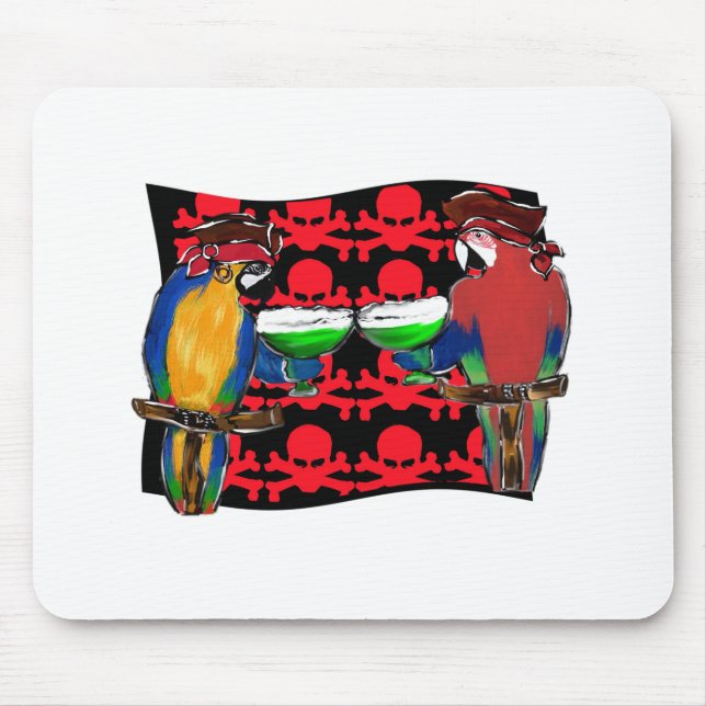 Pirate Parrots Mouse Pad (Front)