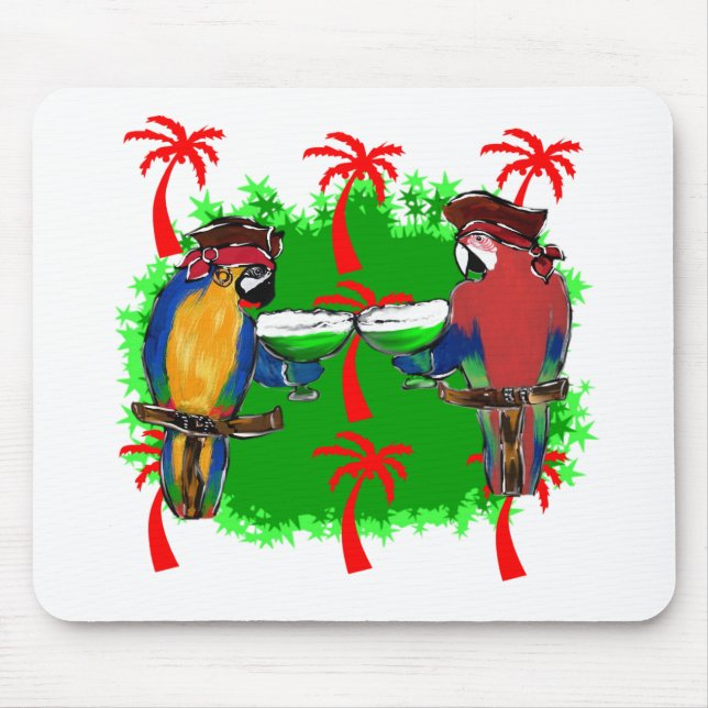 PIRATE PARROTS MOUSE PAD (Front)