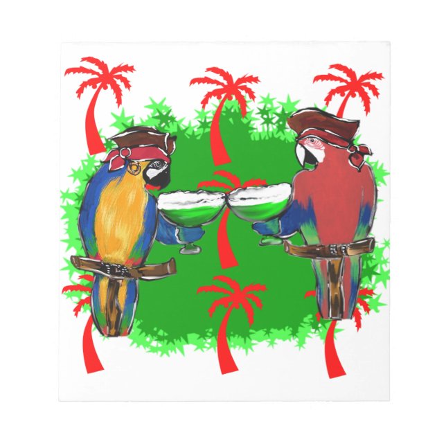 PIRATE PARROTS NOTEPAD (Front)