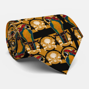 Pirate Parrots Tie