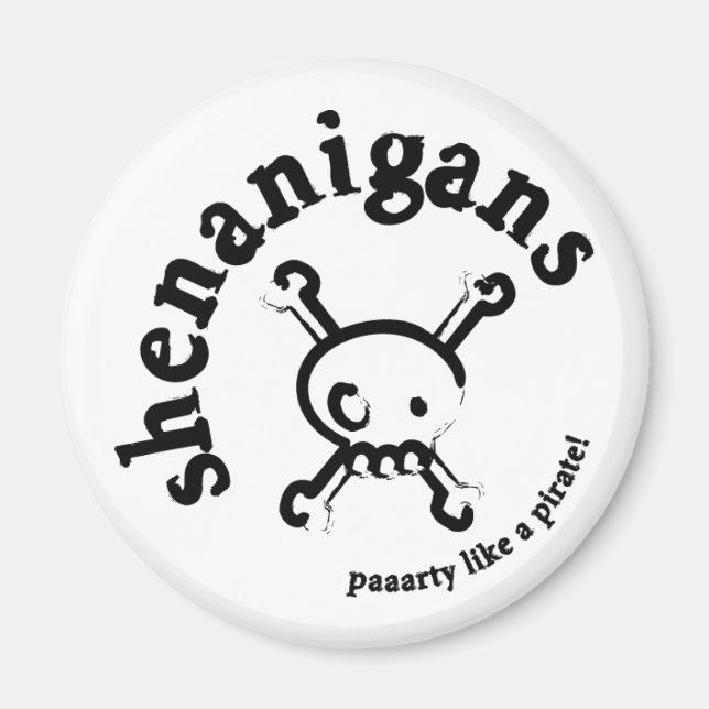 Pirate Parrrrty Magnet (Front)