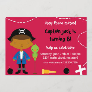 Pirate Party Birthday Invitation