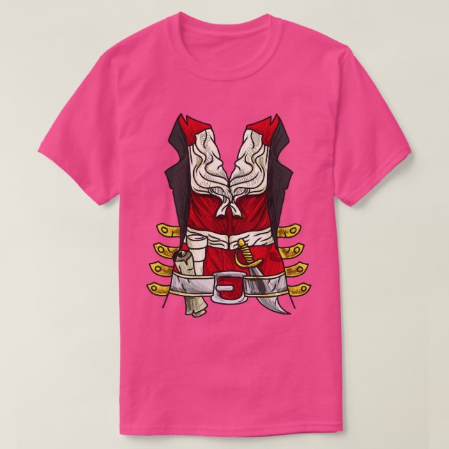 Pirate Party Costume Captain Boating Halloween T-Shirt (Design Front)