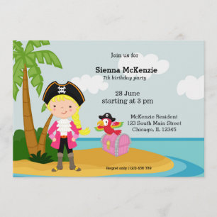 Pirate party invitation