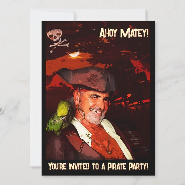 Pirate Party  Invitation (Front)