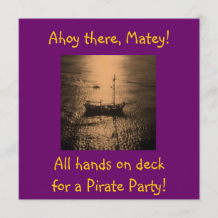Pirate Party Invitations