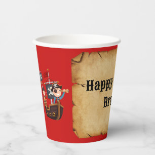 Pirate Party Personalised Paper Cup