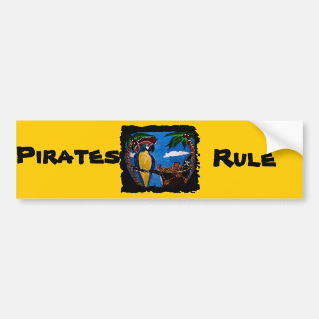 Pirate Party Pet Bumper Sticker (Front)