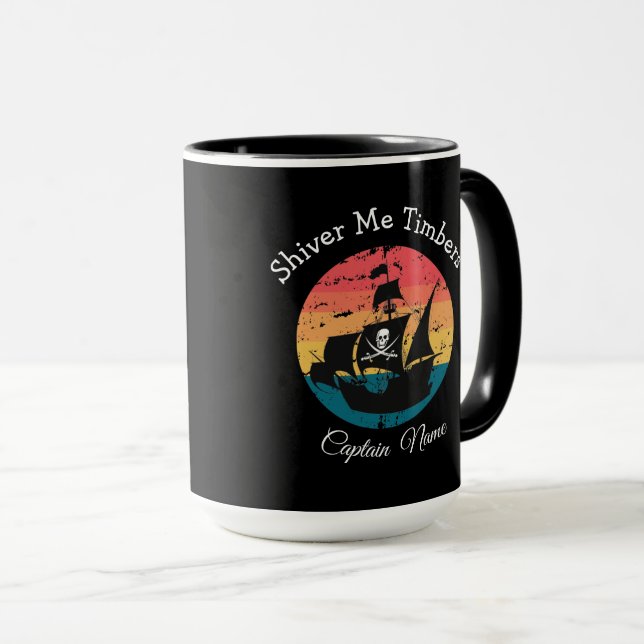 Pirate Party Ship Mug (Front Right)