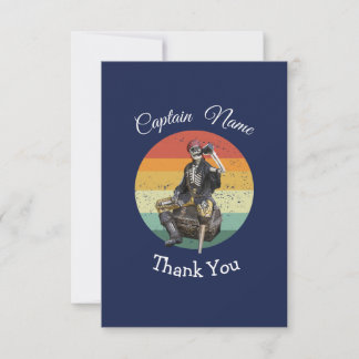 pirate party thank you birthday. card