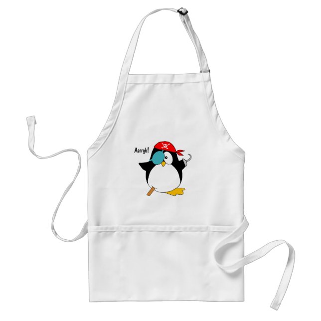 Pirate Penguin Standard Apron (Front)