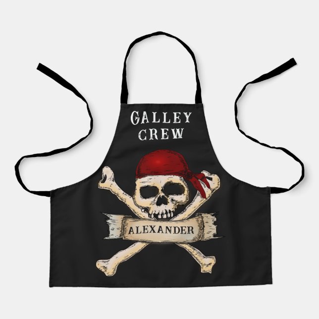 Pirate Personalise Apron (Front)