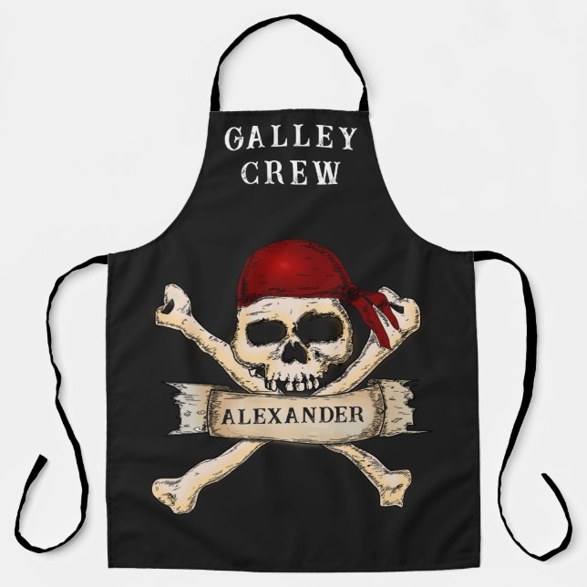Pirate Personalise Apron (Front)
