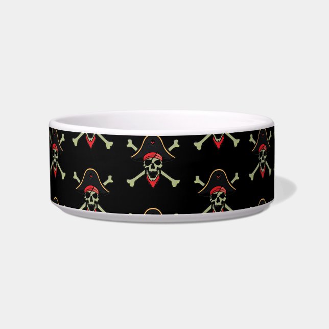 Pirate Pet Dish (Left)