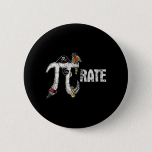 Pirate Pi Day  Pirate Lover Fun Pi Day Tee  6 Cm Round Badge
