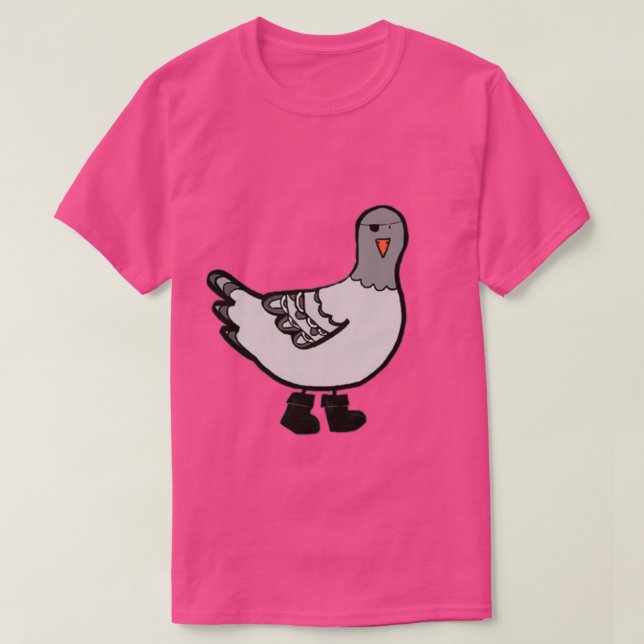 Pirate Pigeon T-Shirt (Design Front)