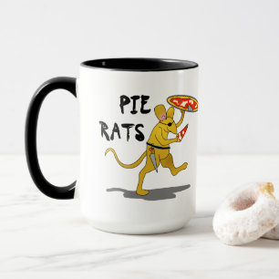 Pirate Pizza Pie Rat  Mug